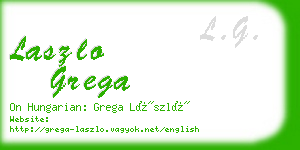 laszlo grega business card